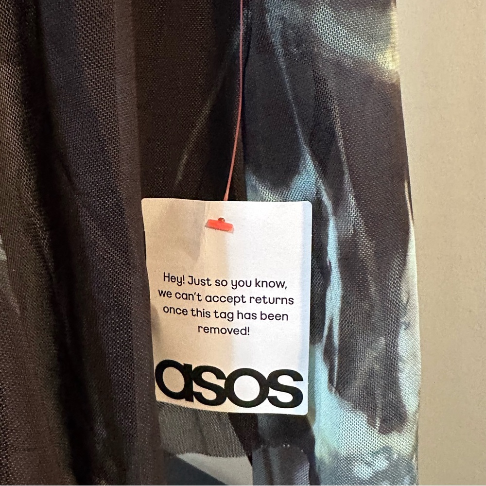 ASOS Design Mesh Ruffle Hem Cami Maxi - Picture 6 of 8